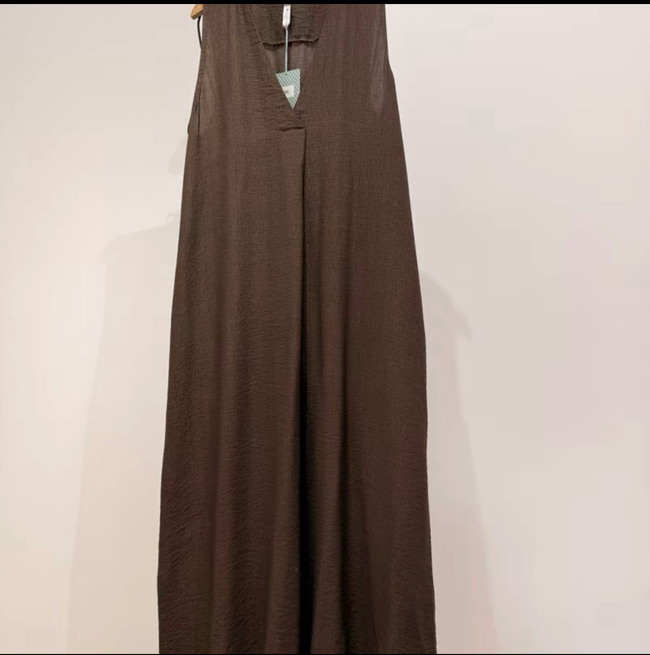 Vestido Largo Fluido Escote en V