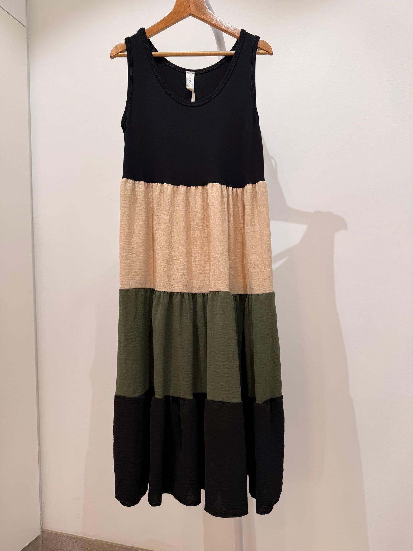 Vestido Midi Bloques de Color 14588