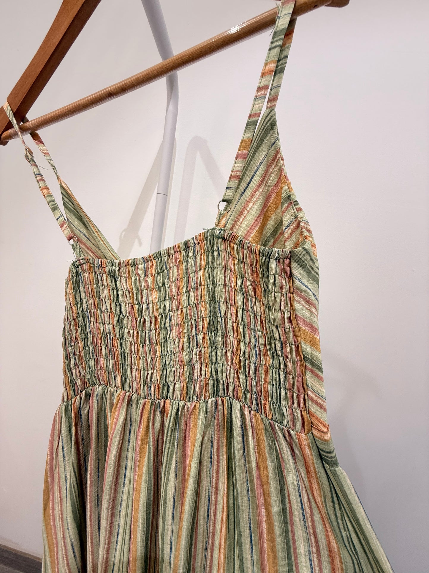Vestido Maxi Playero a Rayas (Estilo Boho)