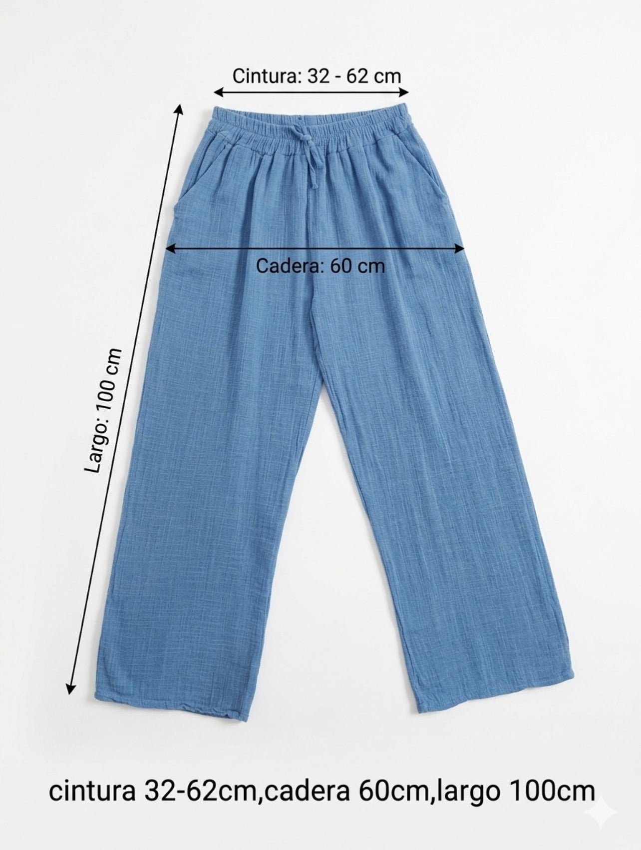 Pantalón de Algodón efecto Lino