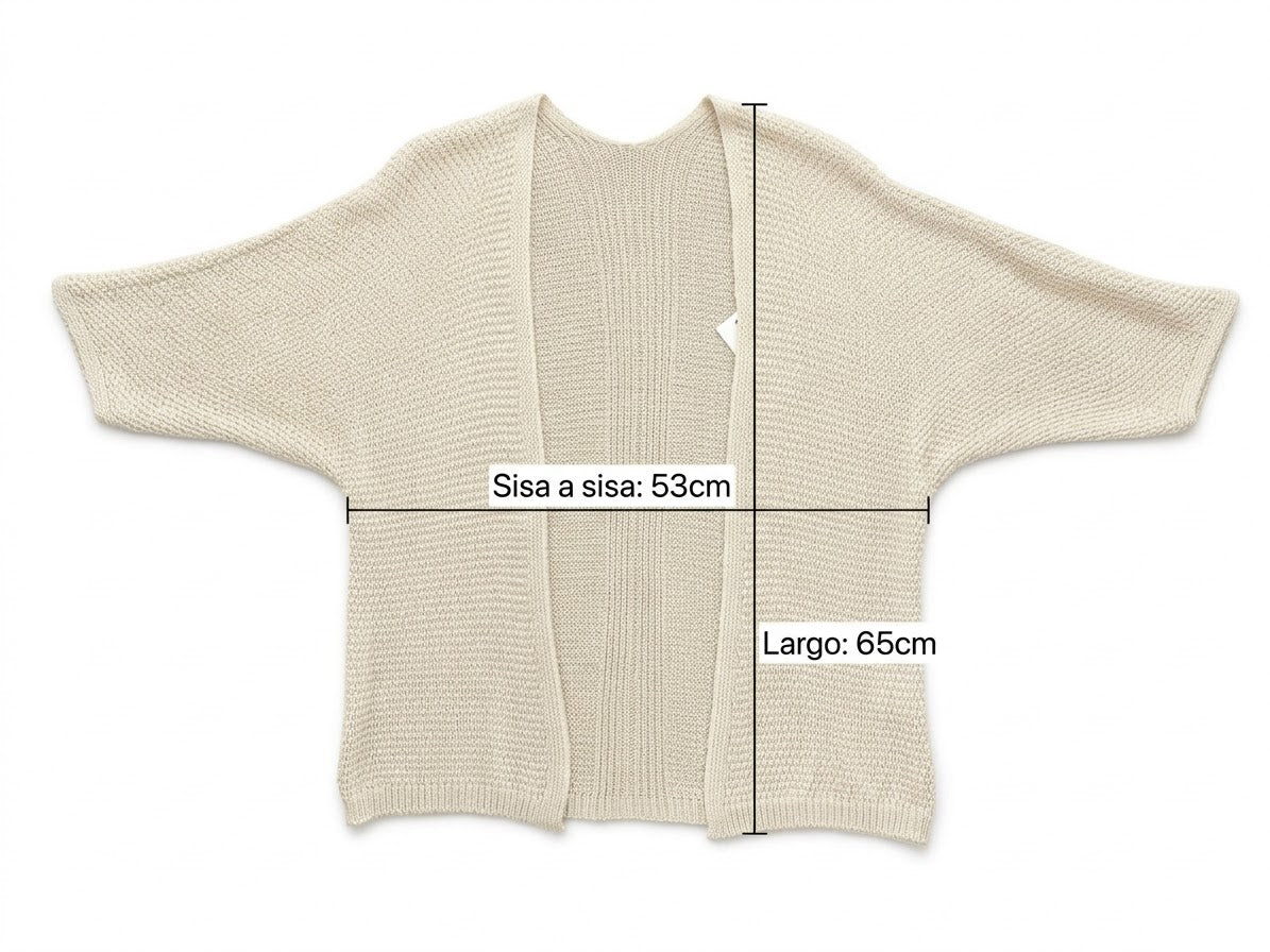 Chaqueta de punto fino manga murciélago 1859