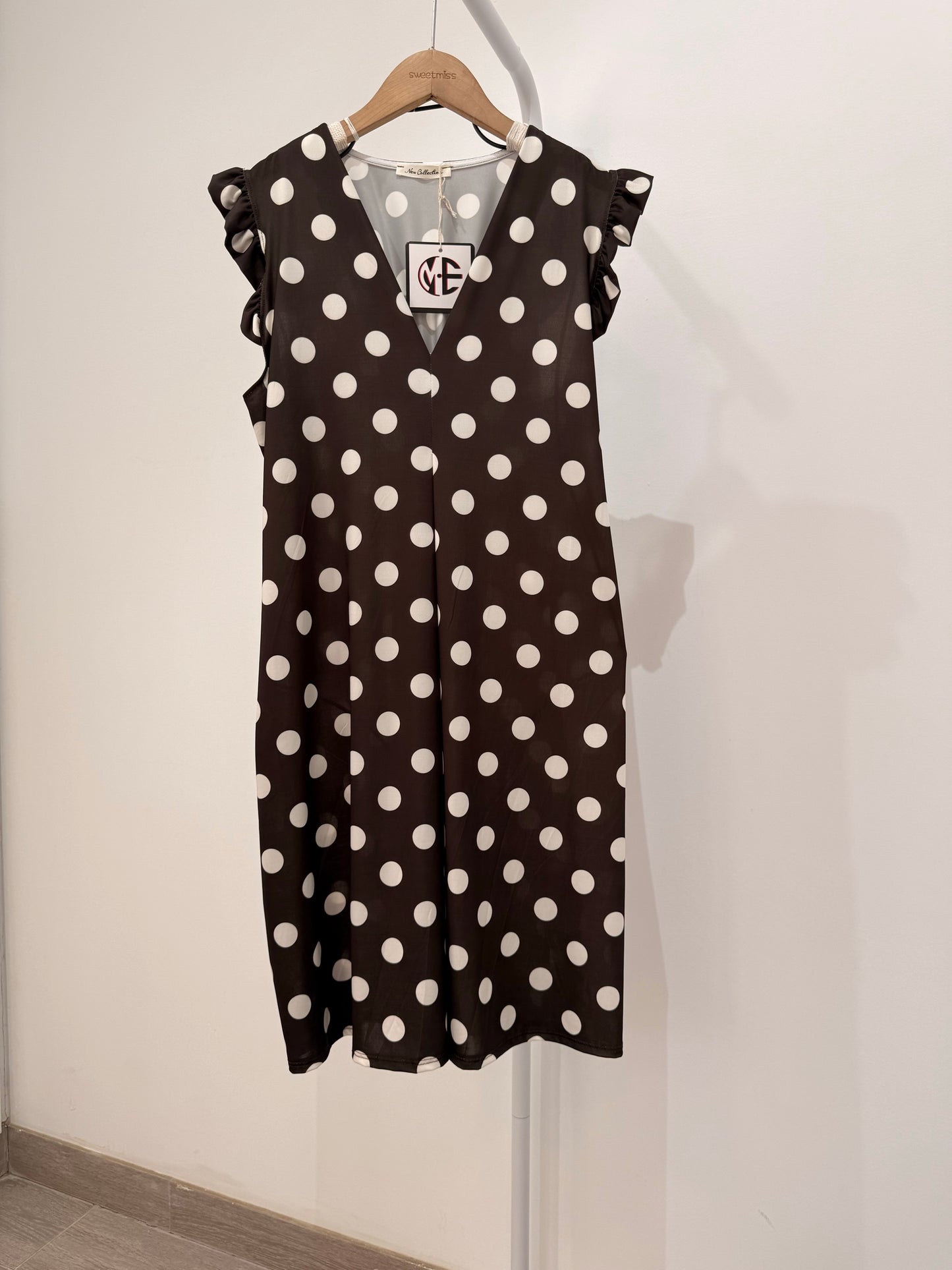 Vestido Licra Corto de Lunares