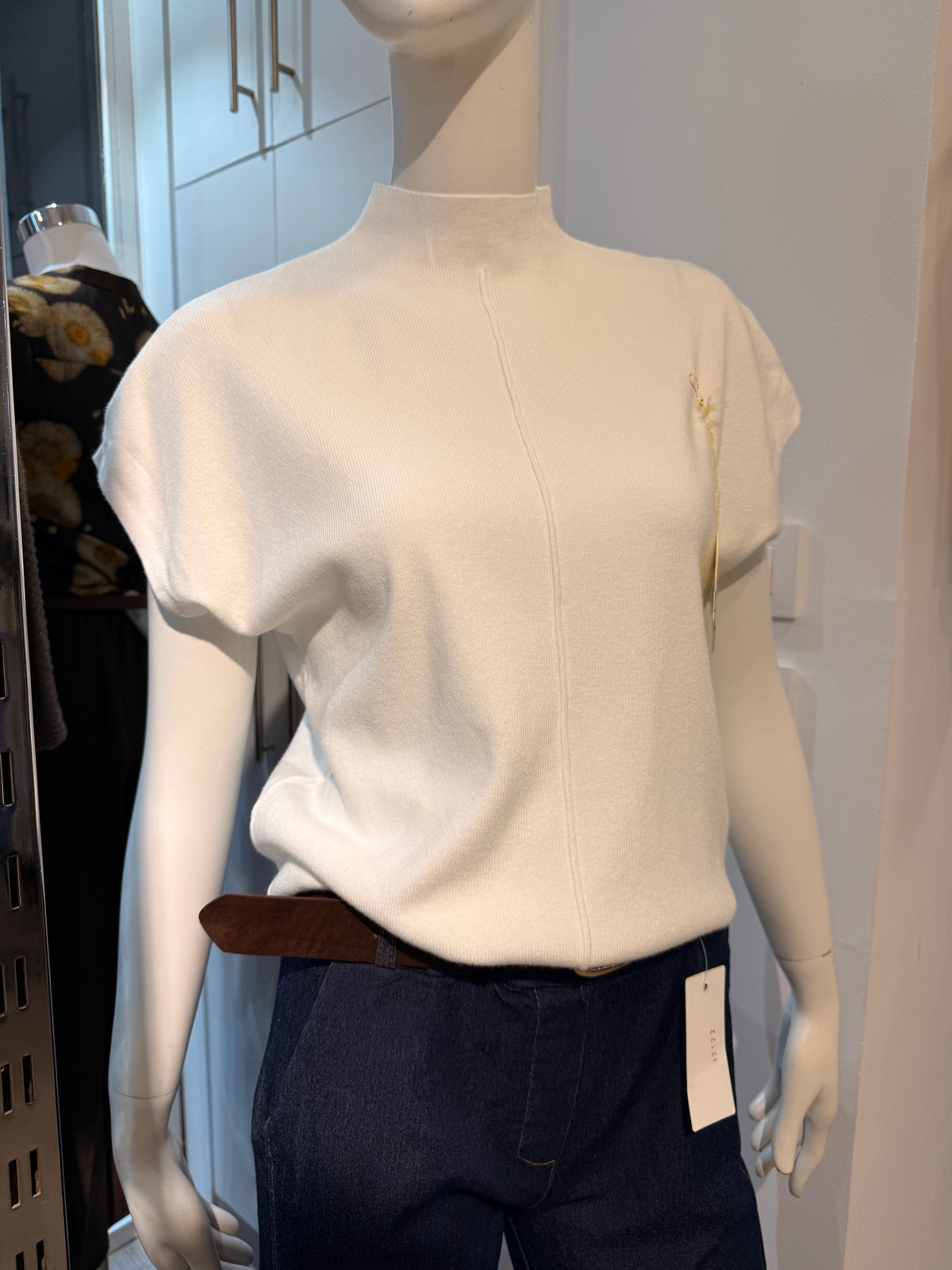 Jersey de punto fino sin mangas 52061