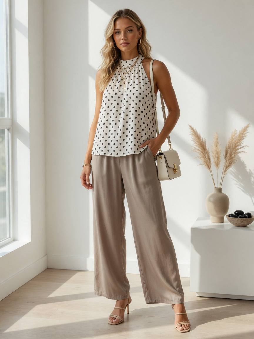 Pantalón Palazzo Satén