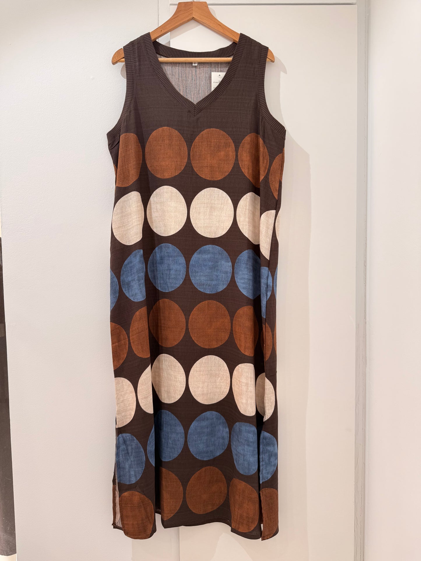 Vestido Largo Círculos 65033