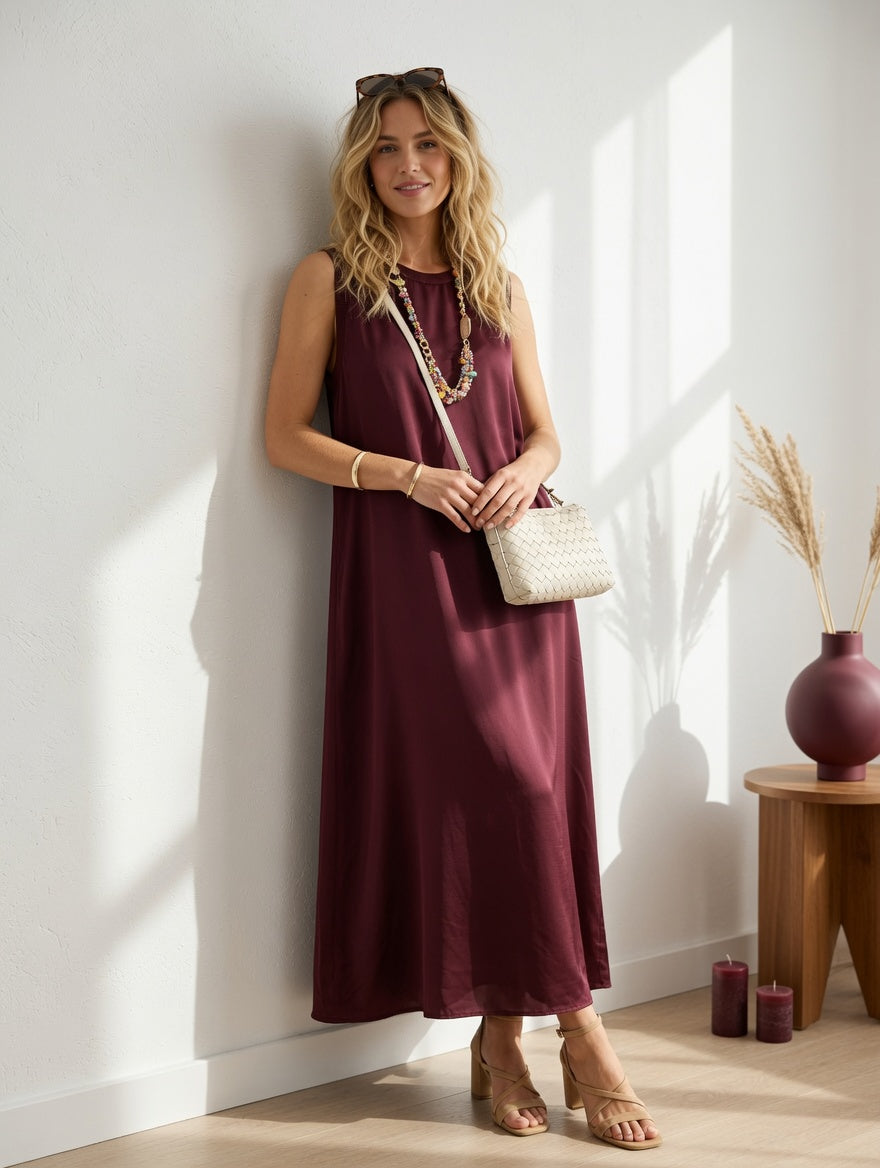 Vestido raso/sarten