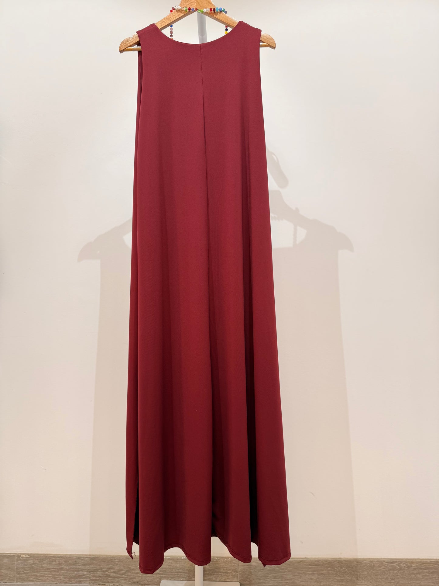 Vestido Largo Liso Licra Fría 474