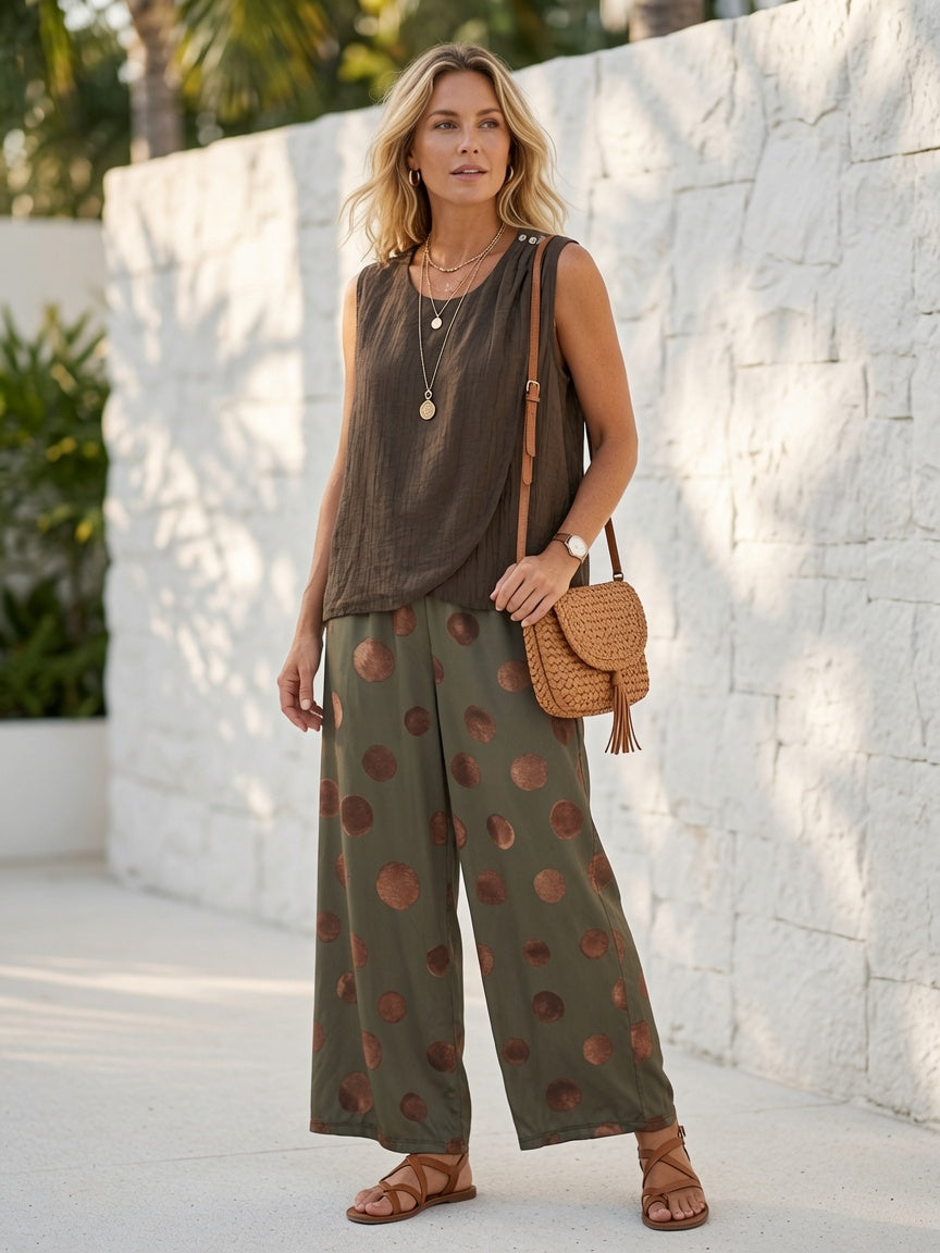 Pantalón Lunares Licra fria 2512