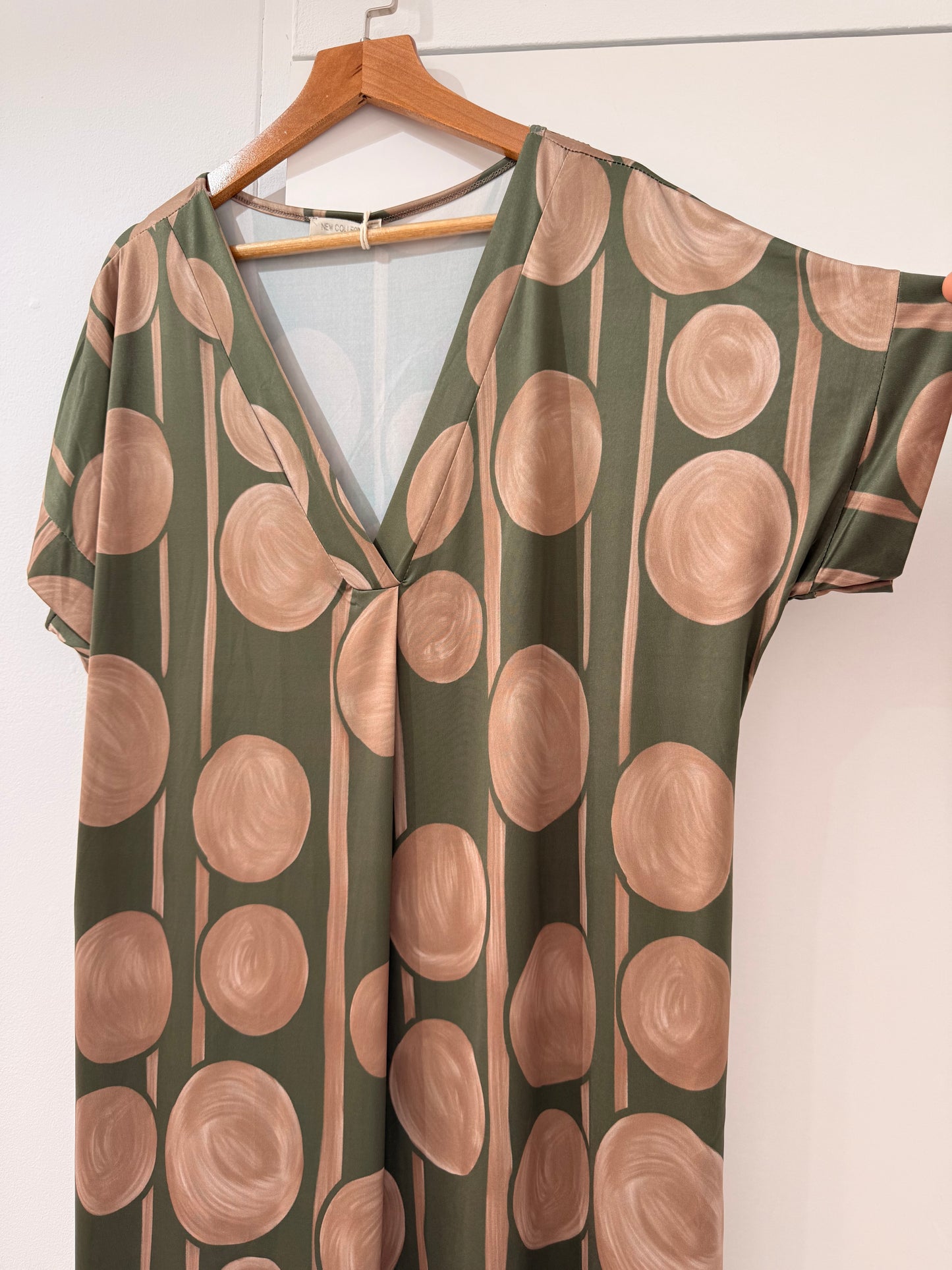 Vestido corto Licra fría estampado círculos 846211