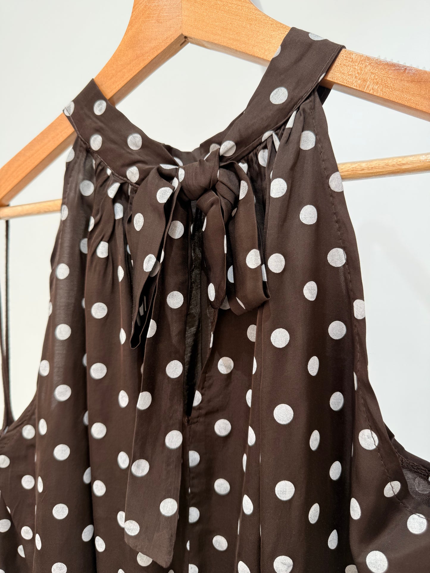 Blusa Halter de Lunares