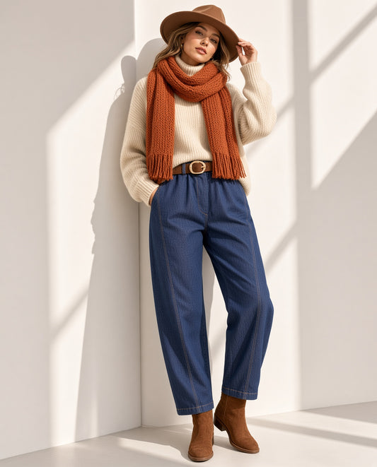 Pantalón Vaquero Estilo Balloon 3516