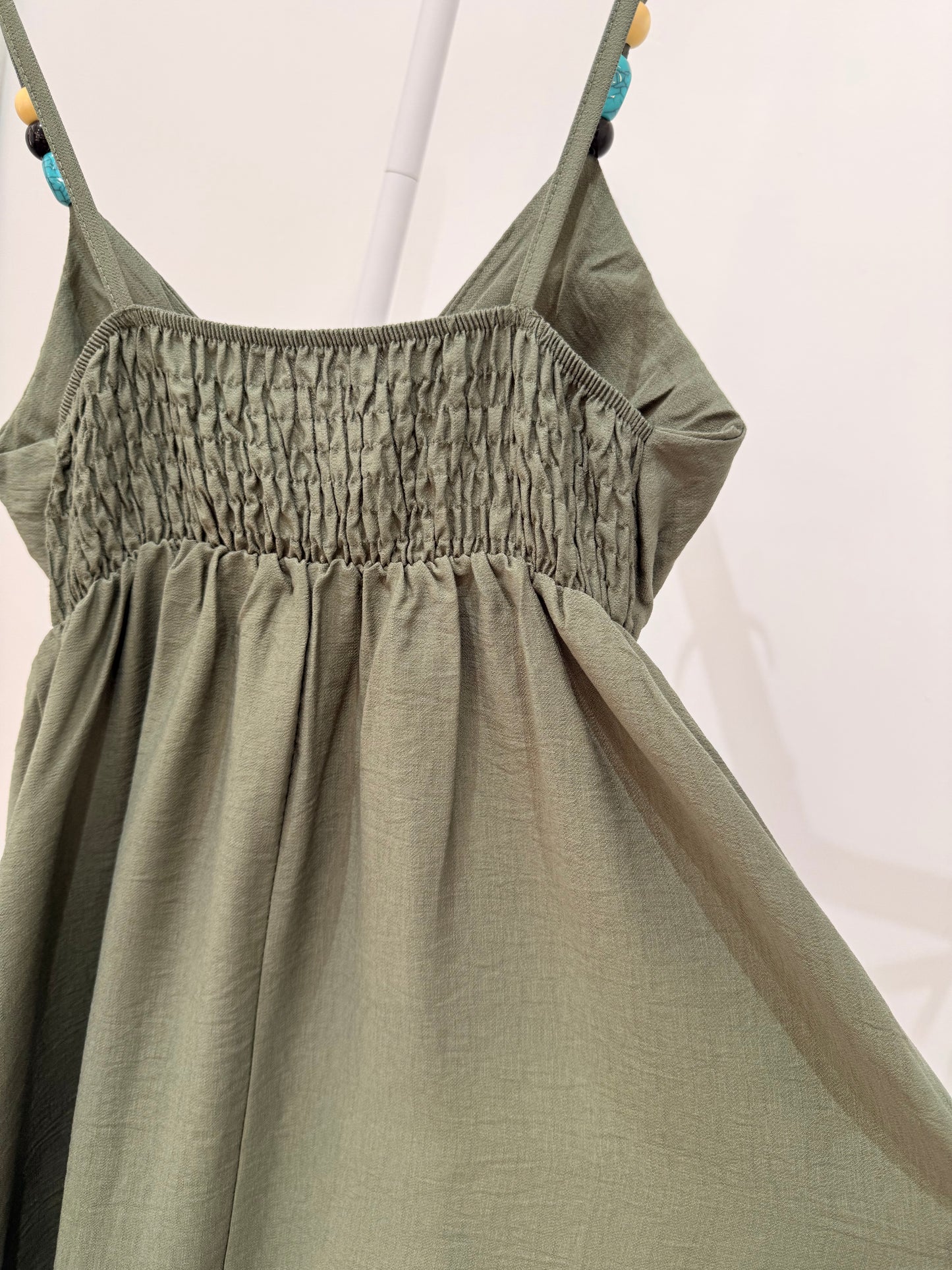 Vestido Largo con Cuentas y Pecho Preformado 26066