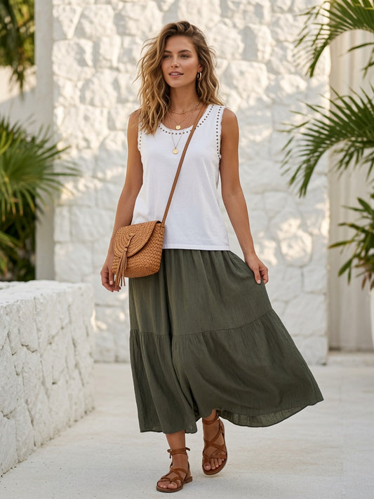 Camiseta de tirantes con tachuelas 7507