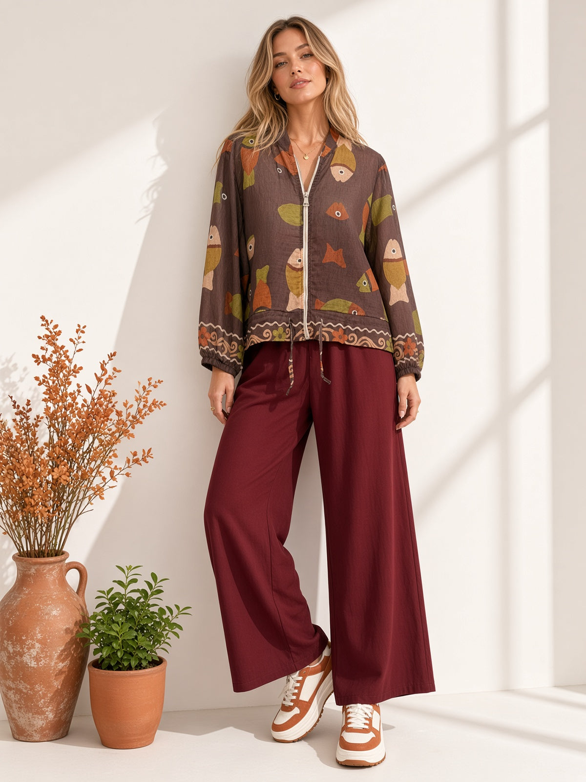 Bomber fino con cremallera 5408