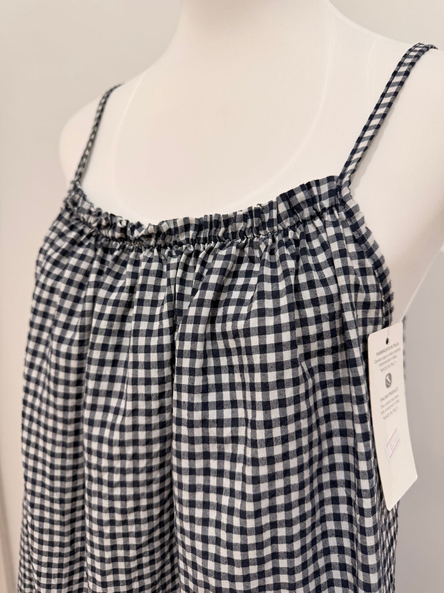 Vestido corto cuadro vichy 02581