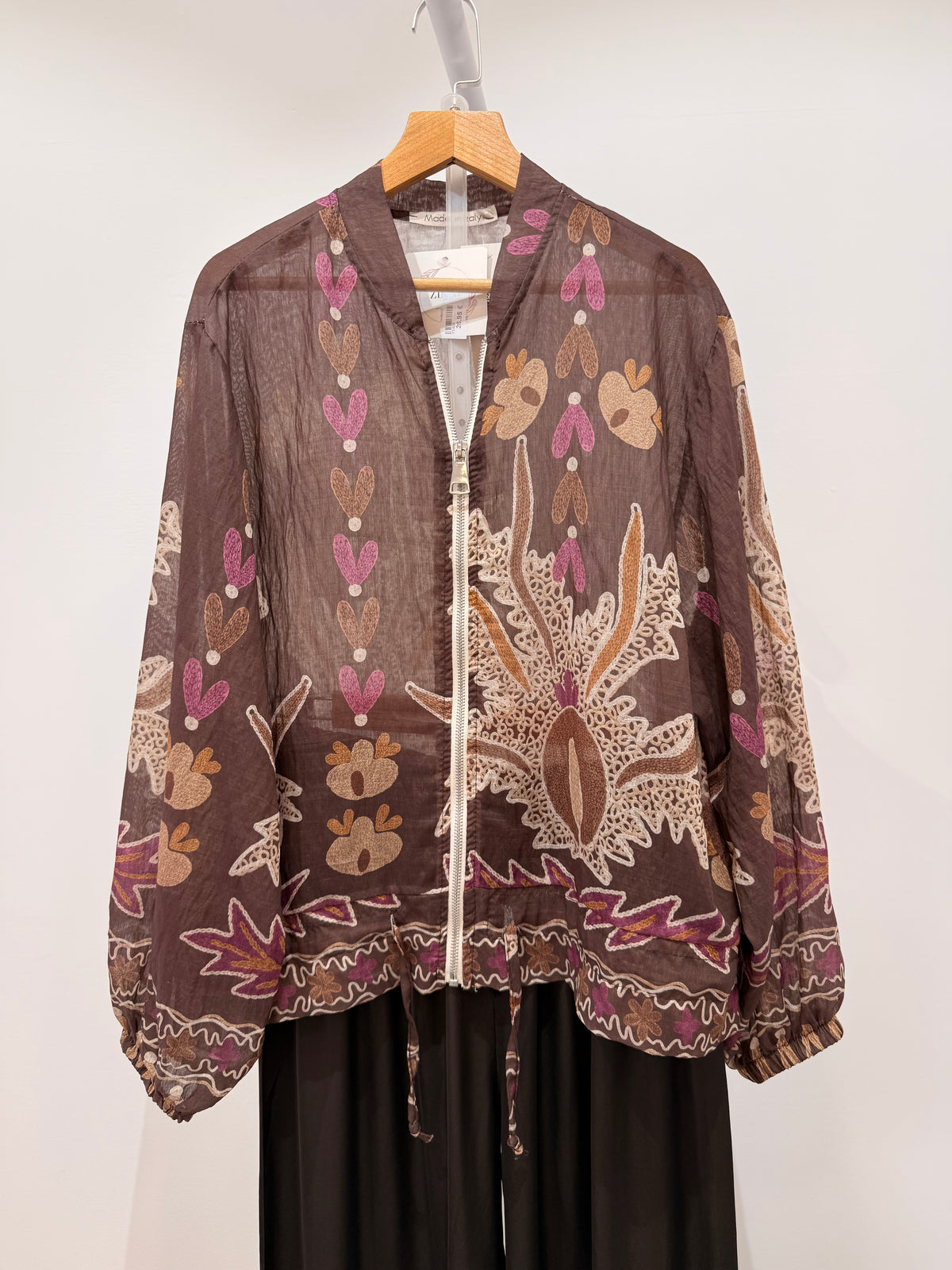 Bomber fino con cremallera 5408