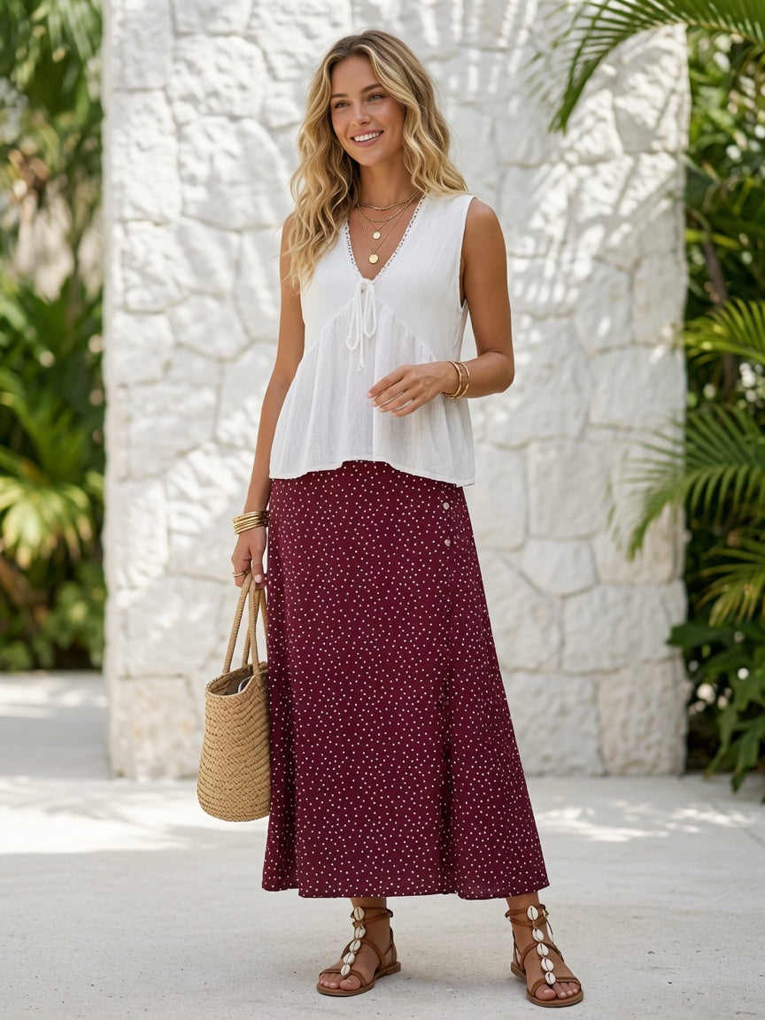 Blusa fluido de tirantes con escote en V 11932
