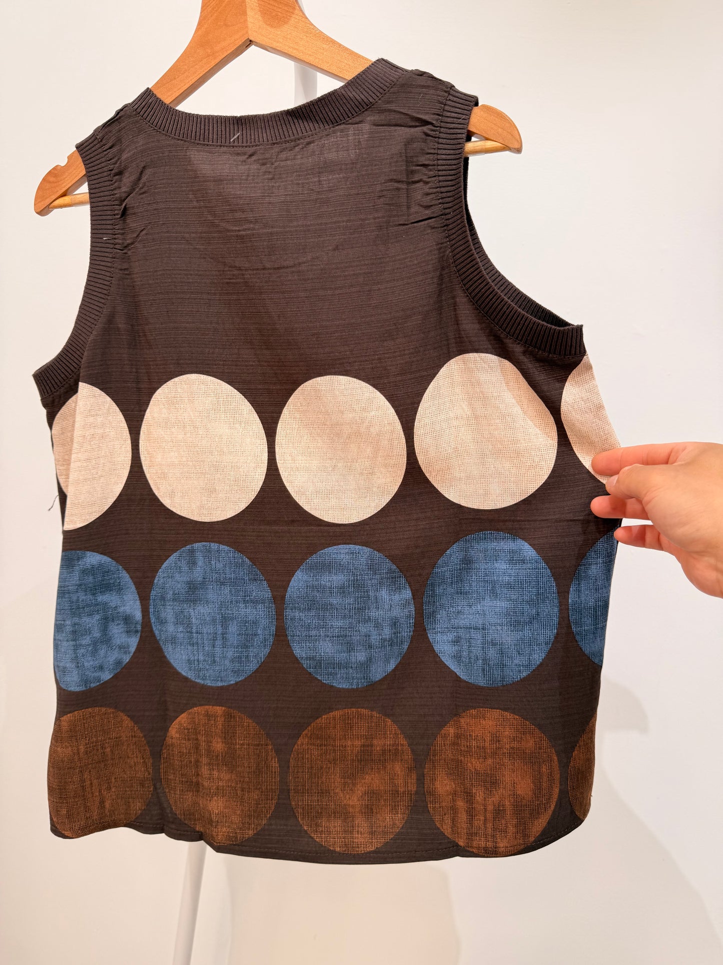 Blusa sin manga Círculos 156081