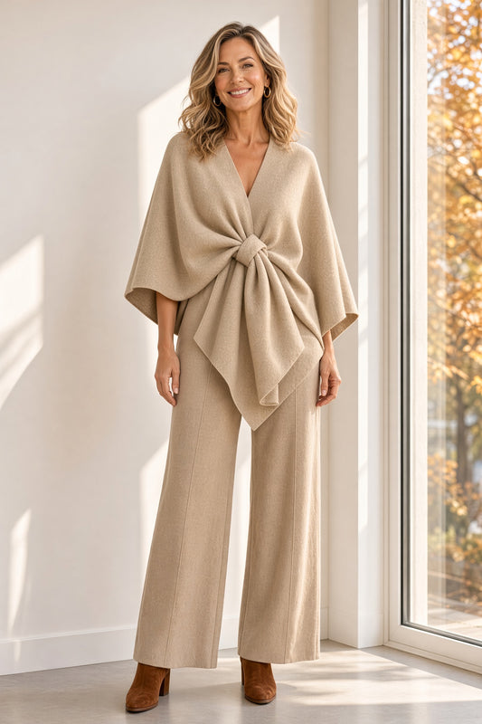 Pantalón de punto ancho 523