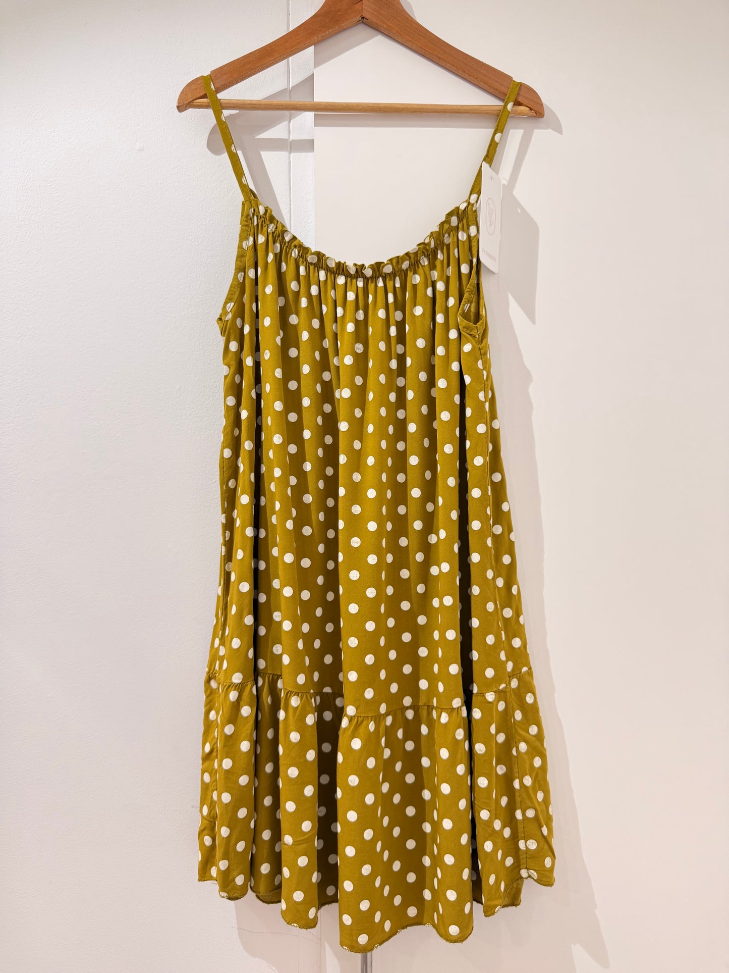 Vestido corto estampado de lunares 8678