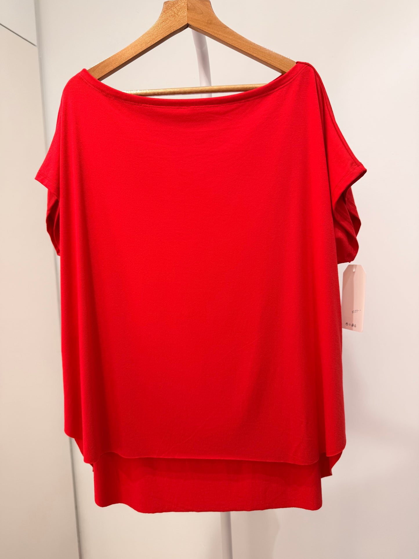 Camiseta Básica Oversize de Viscosa