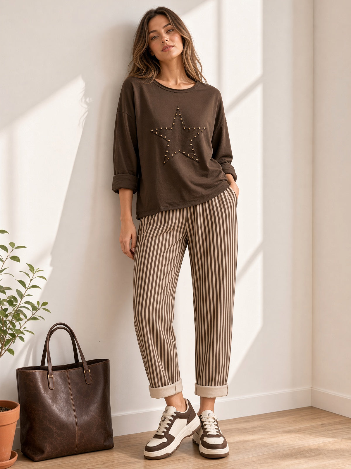 Pantalón de Rayas 25113