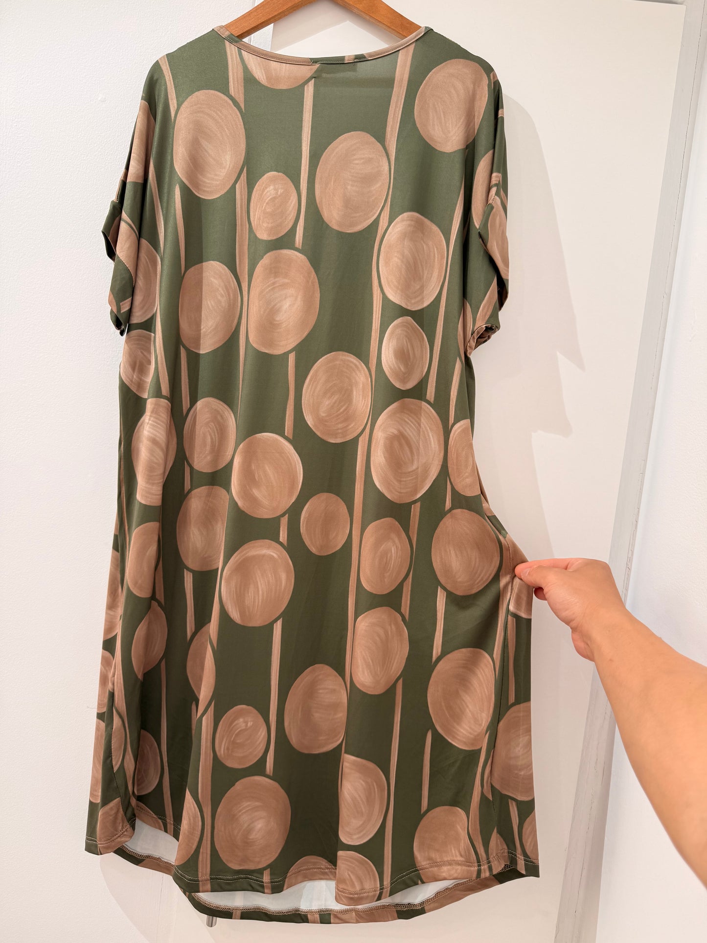Vestido corto Licra fría estampado círculos 846211