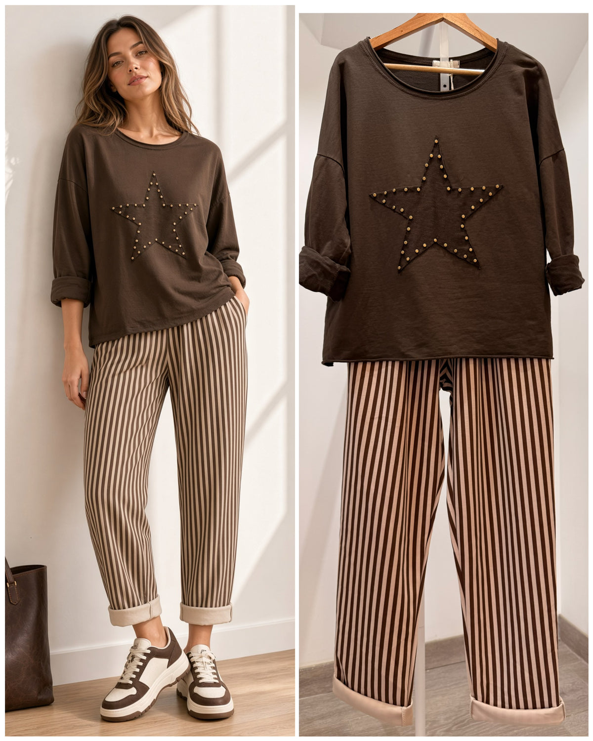 Pantalón de Rayas 25113