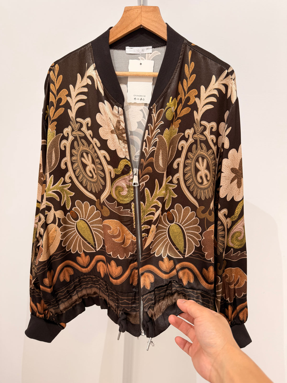 Bomber Satinado Floral 5367