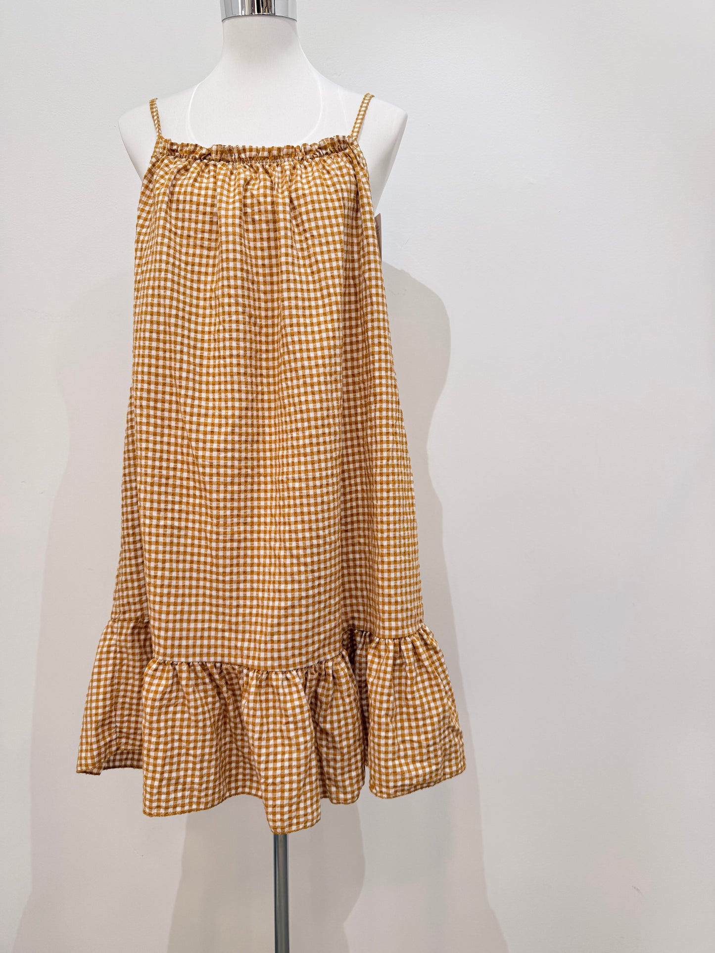 Vestido corto cuadro vichy 02581