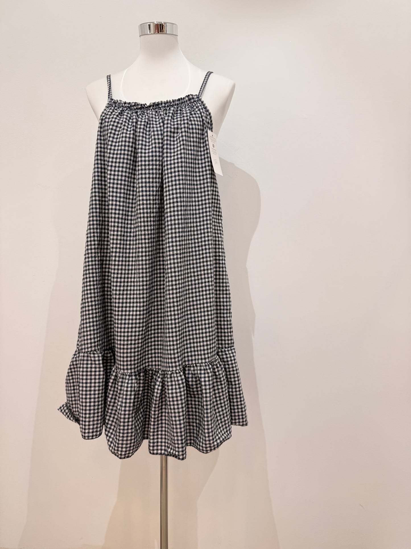 Vestido corto cuadro vichy 02581