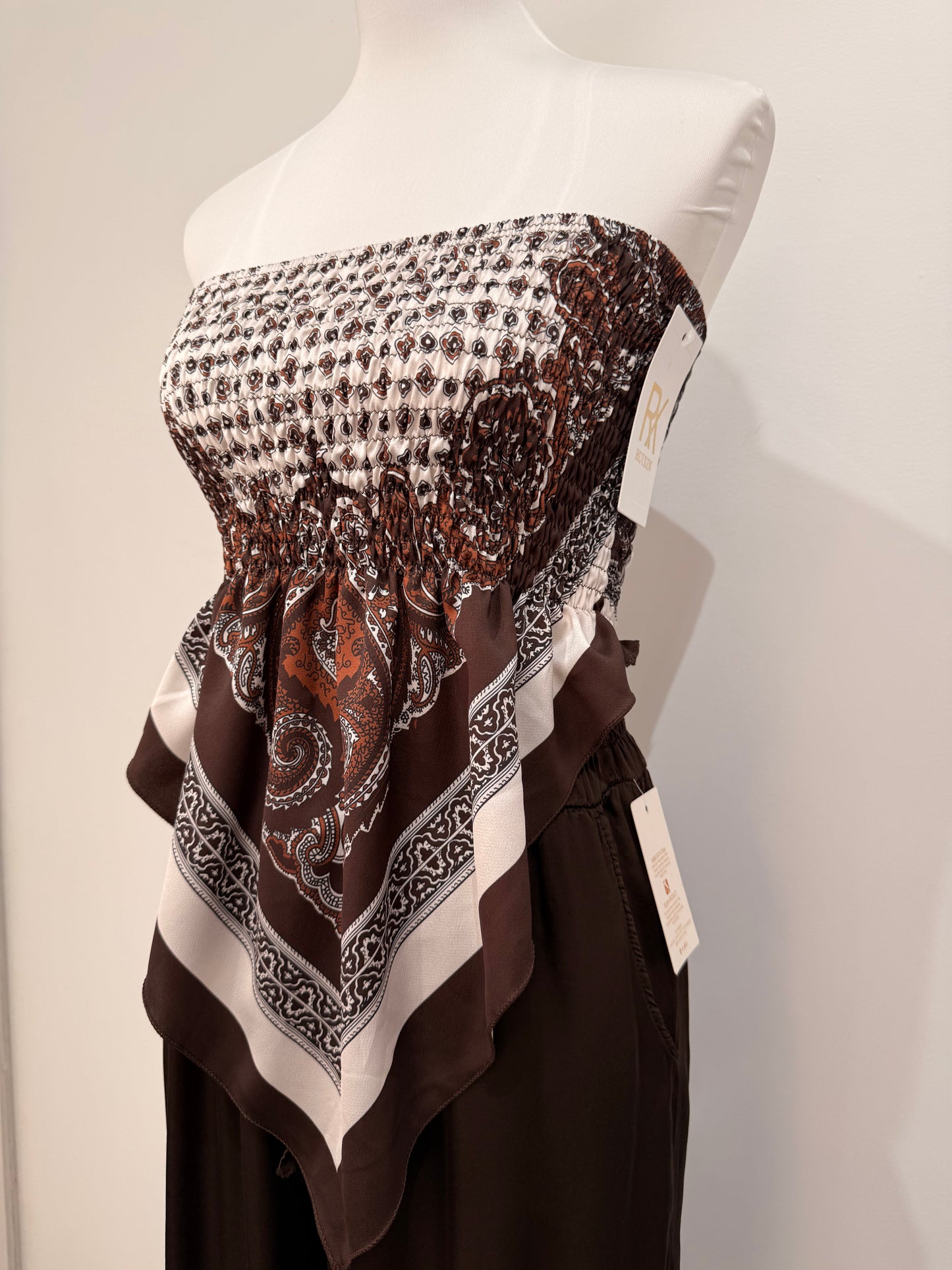 Top Palabra de Honor Pañuelo (Estampado Paisley) 1949