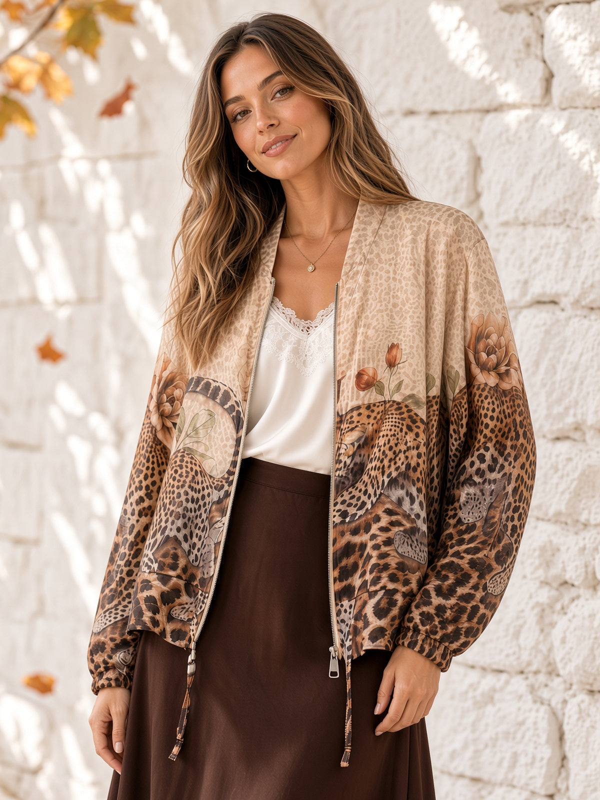 Bomber fino con cremallera 5408
