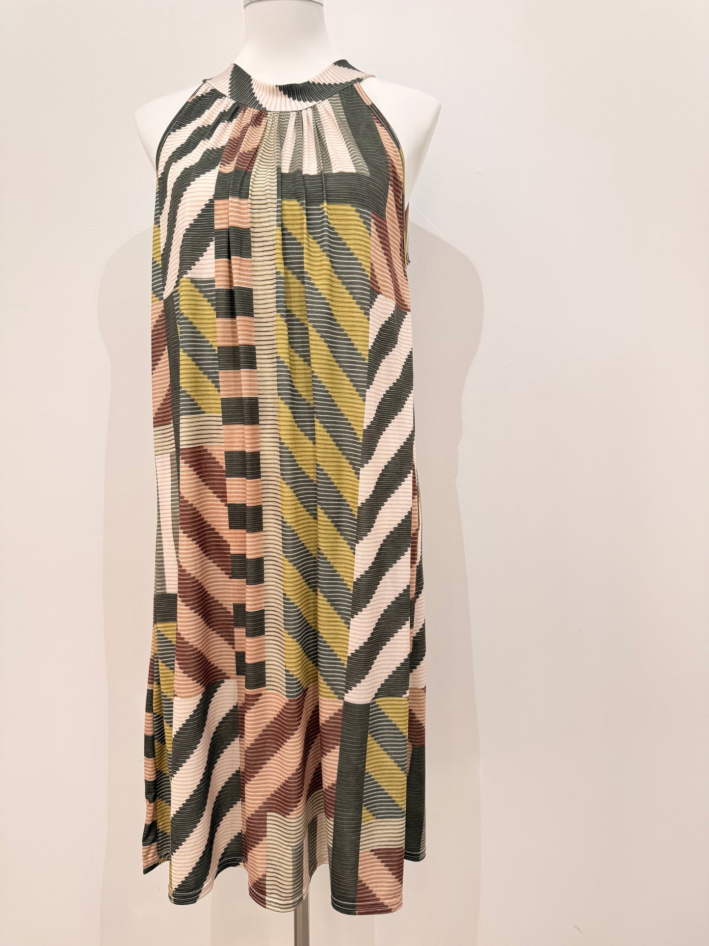 Vestido Midi Halter Estampado licra fría 050
