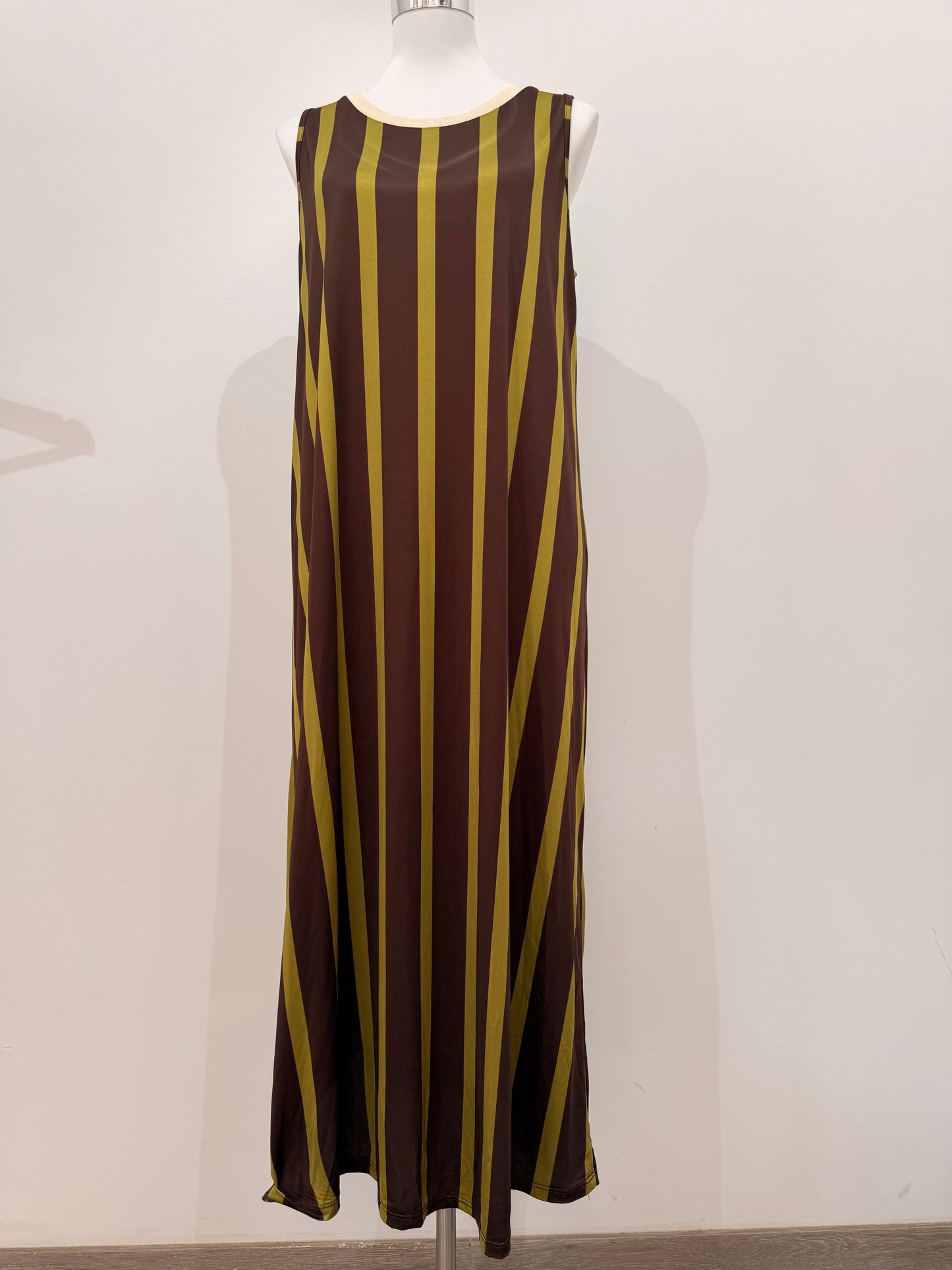 Vestido Licra Fría de Rayas Veraniego 68075