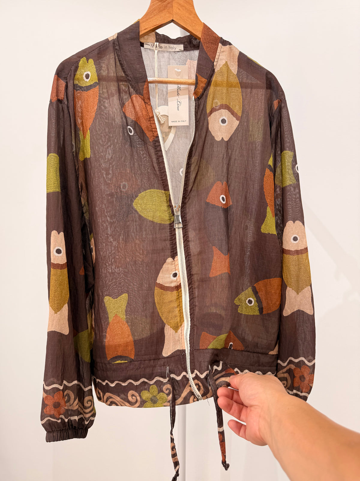 Bomber fino con cremallera 5408