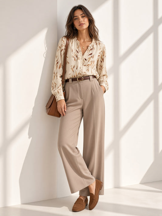 Pantalón Vestir Pernera Ancha 2655