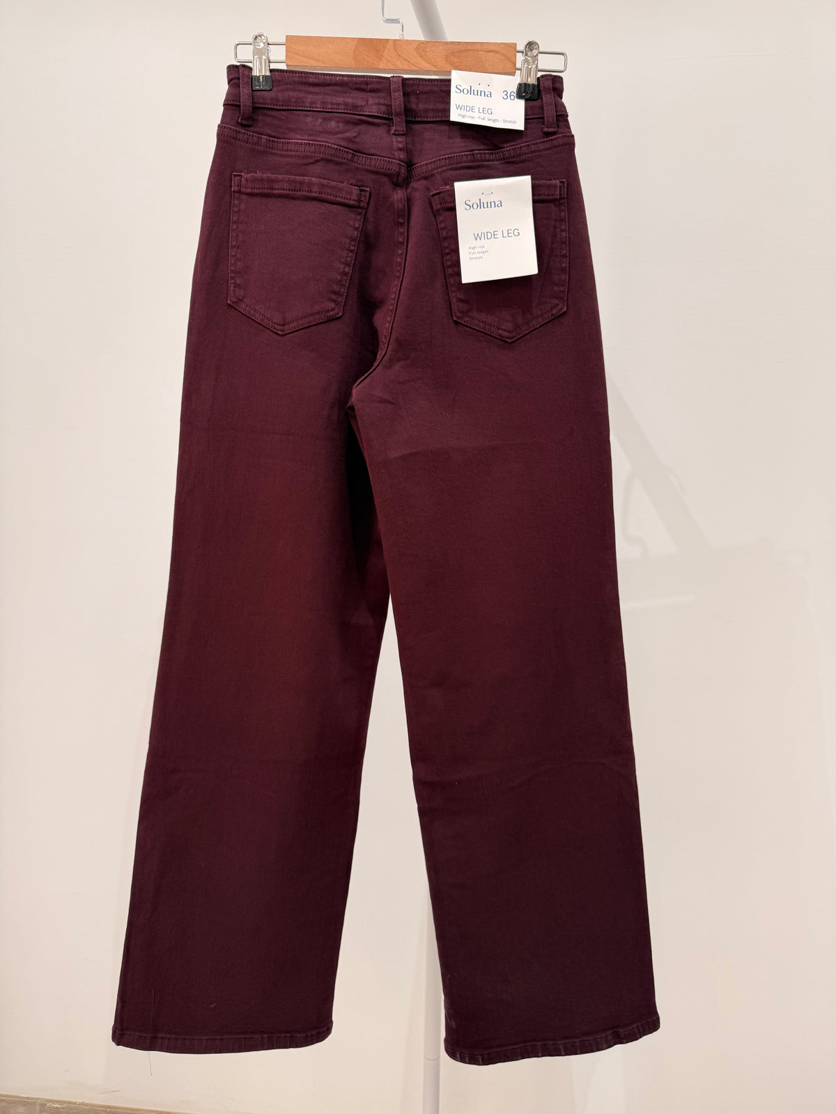 Pantalón Vaquero Wide Leg Berenjena 007