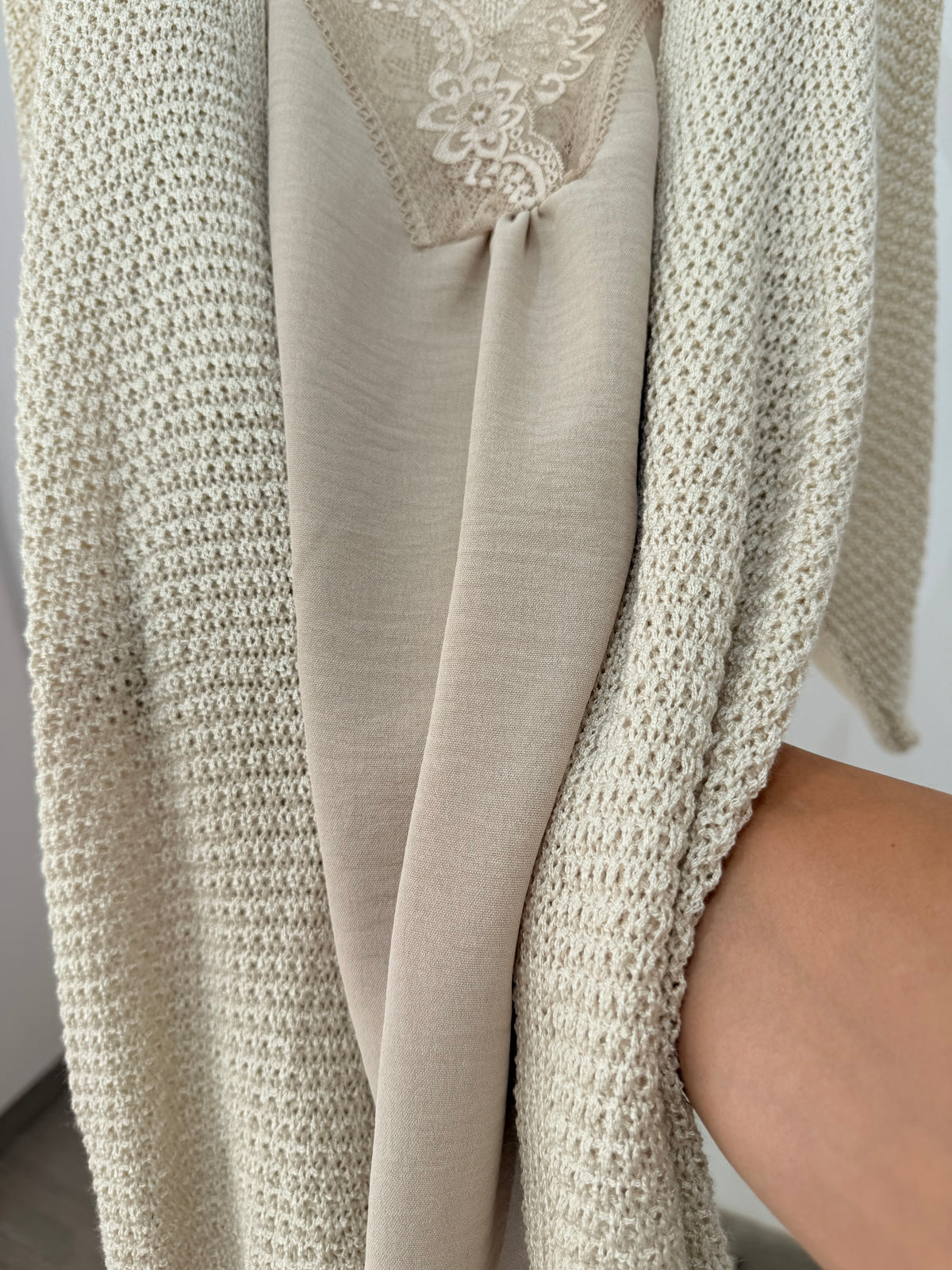 Chaqueta de punto fino manga murciélago 1859