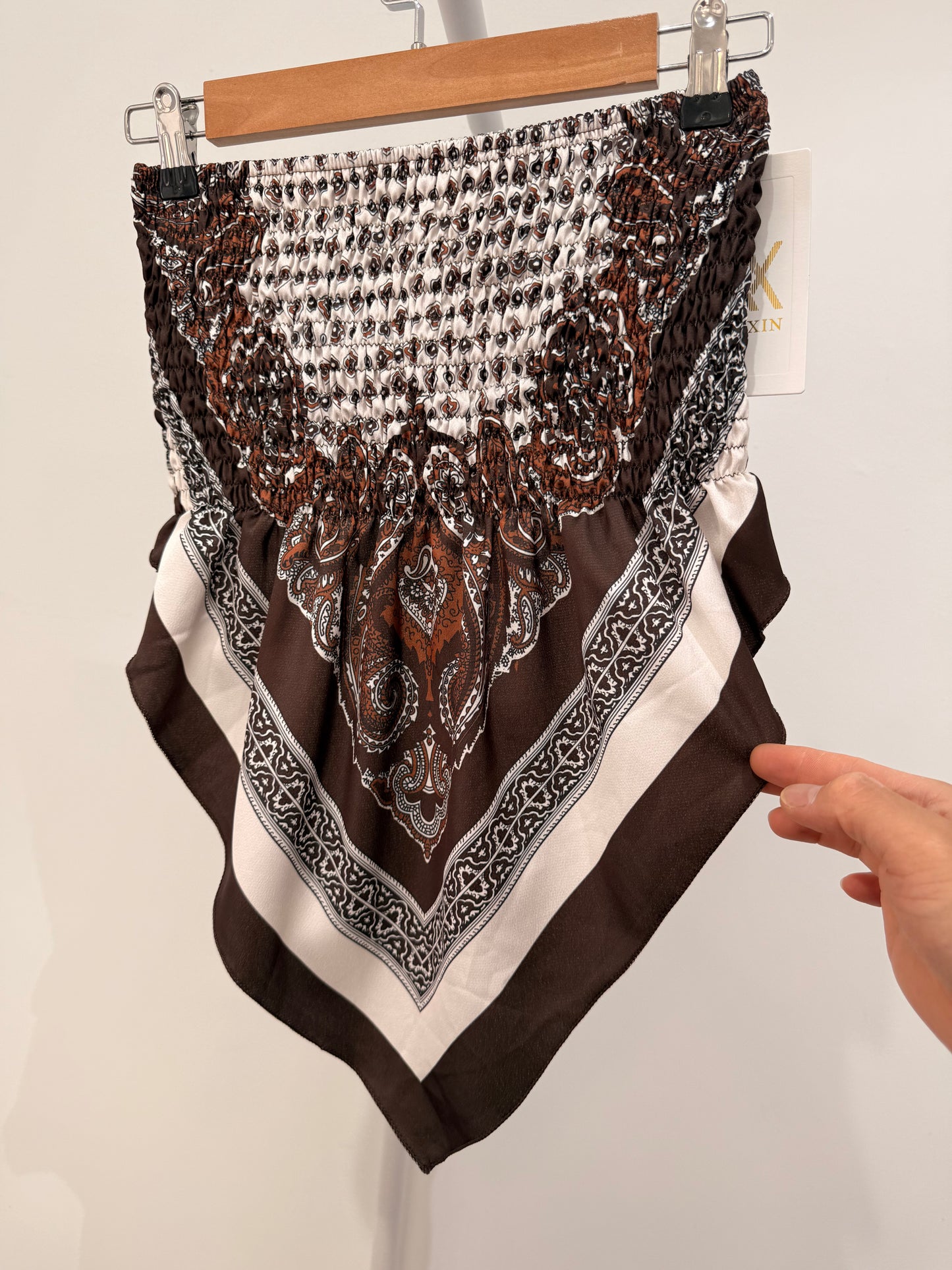 Top Palabra de Honor Pañuelo (Estampado Paisley) 1949
