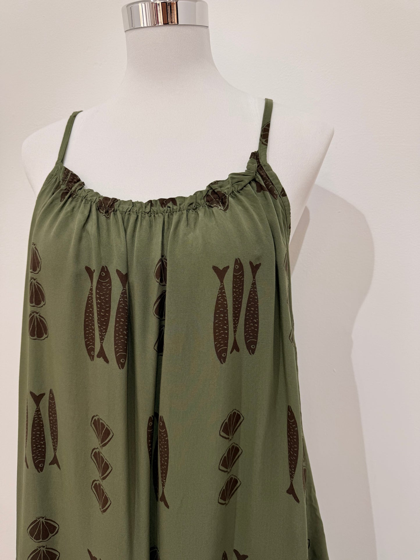 Vestido corto estampado marino 86781
