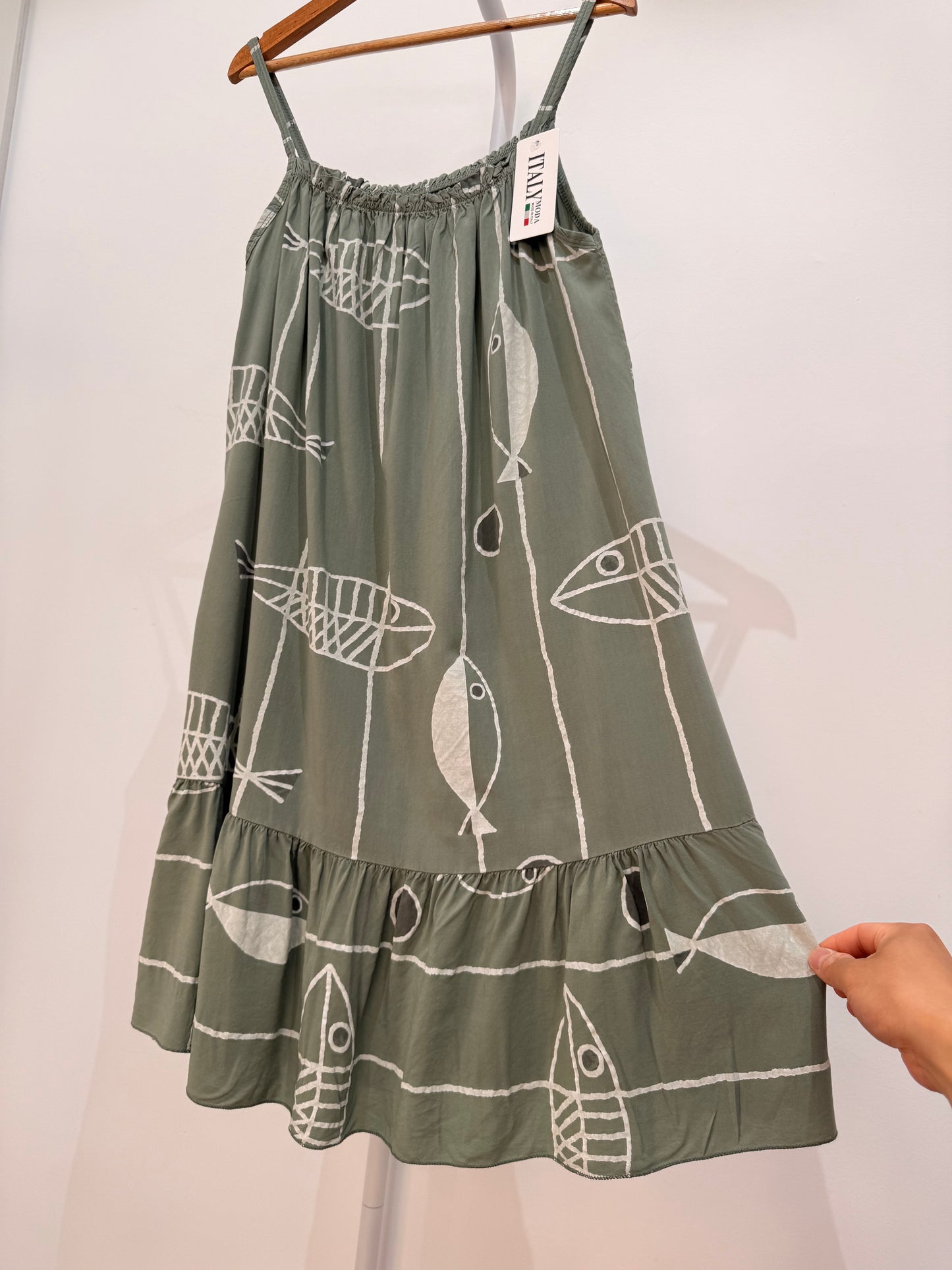 Vestido playero Estampado Peces 500