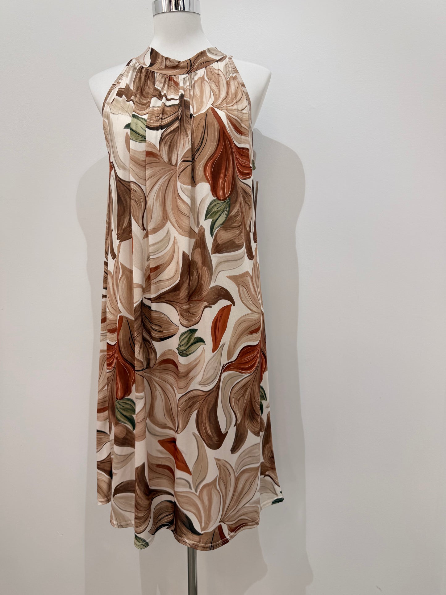 Vestido Midi Halter Estampado licra fría 050