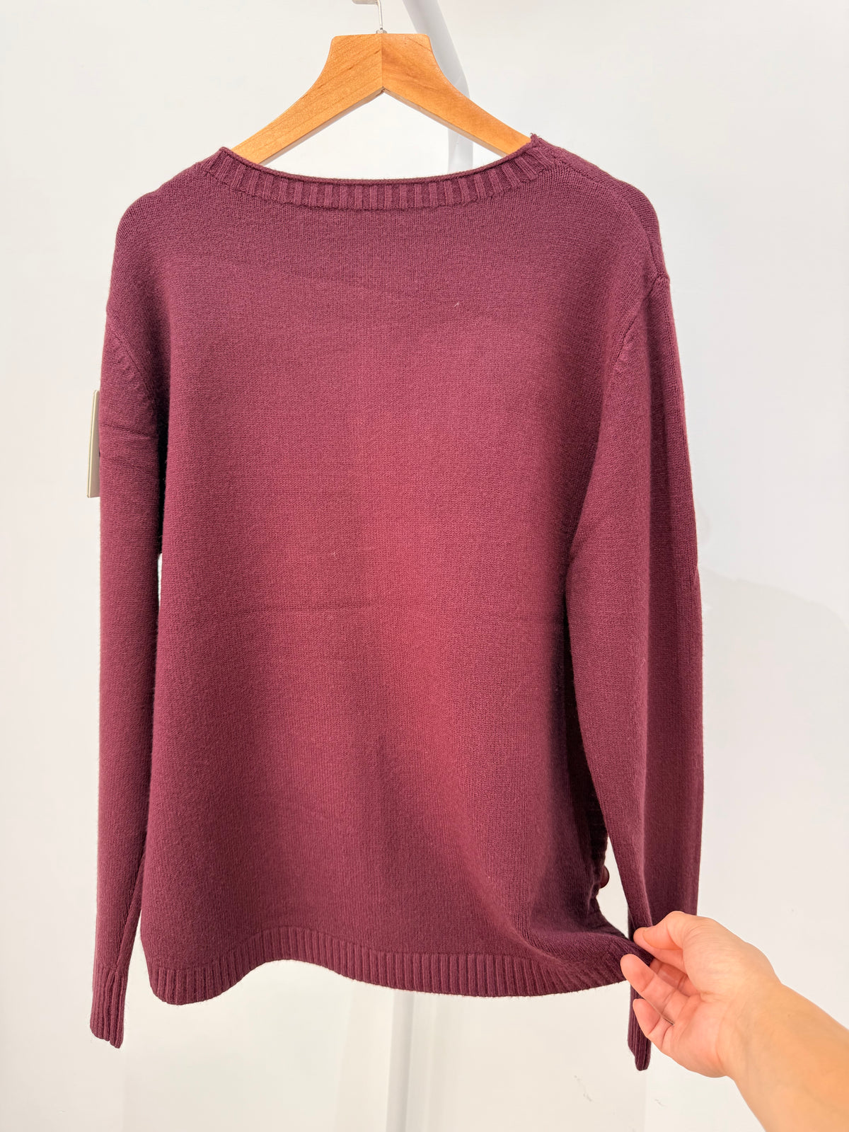 Jersey de punto detalle central vertical y botones laterales 26786