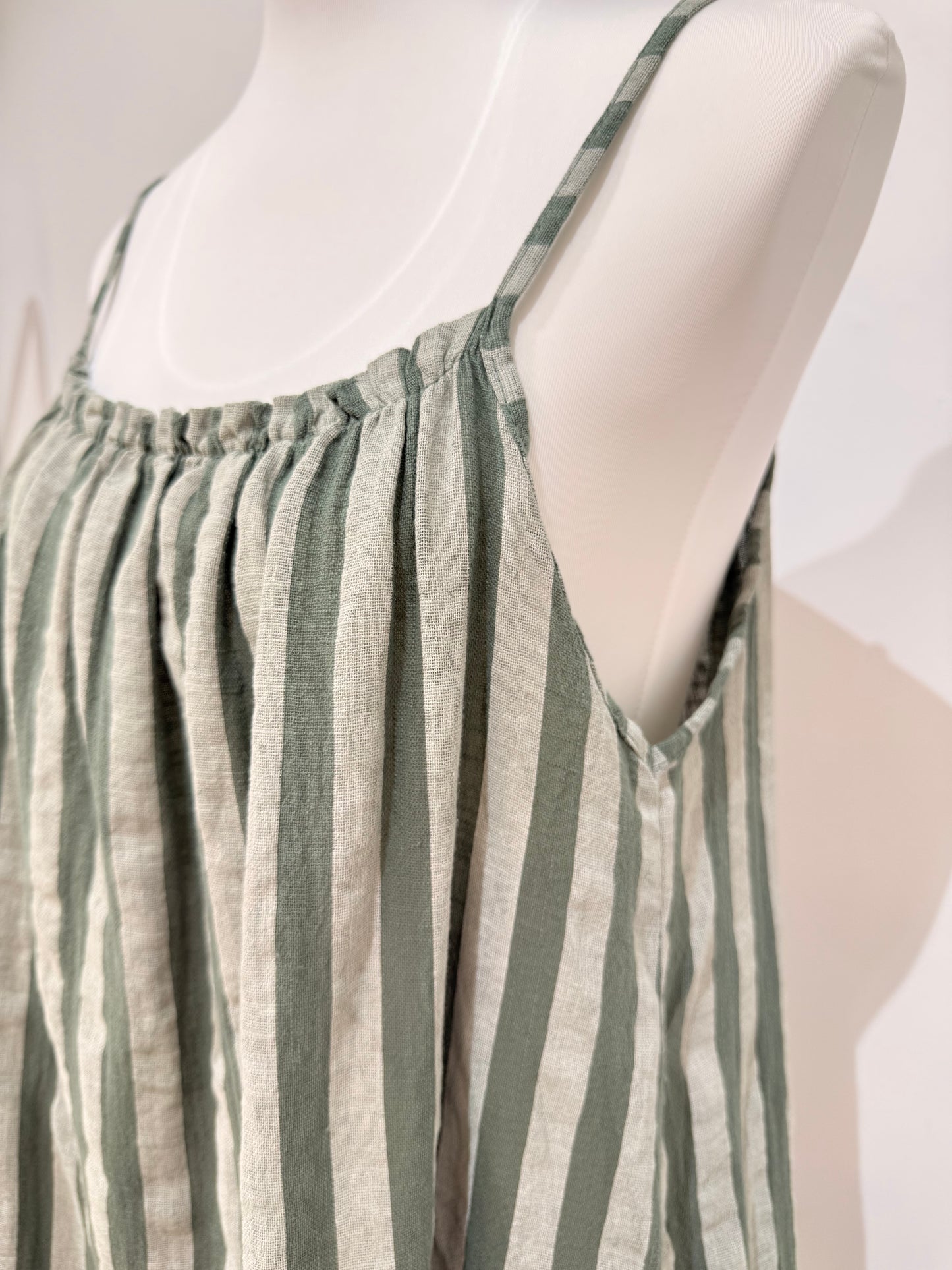 Vestido Rayas Algodón 19516