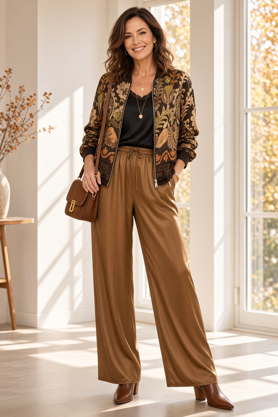 Bomber Satinado Floral 5367
