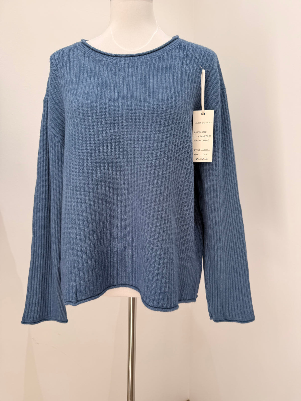 Jersey de punto canalé (estilo oversize / holgado) 2103