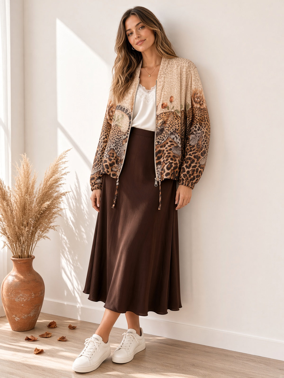 Bomber fino con cremallera 5408