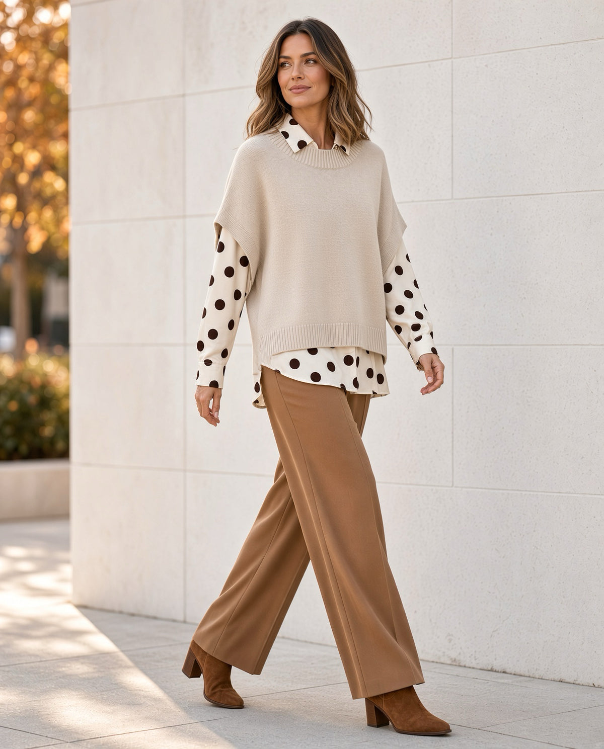 Chaleco de punto oversize 626035
