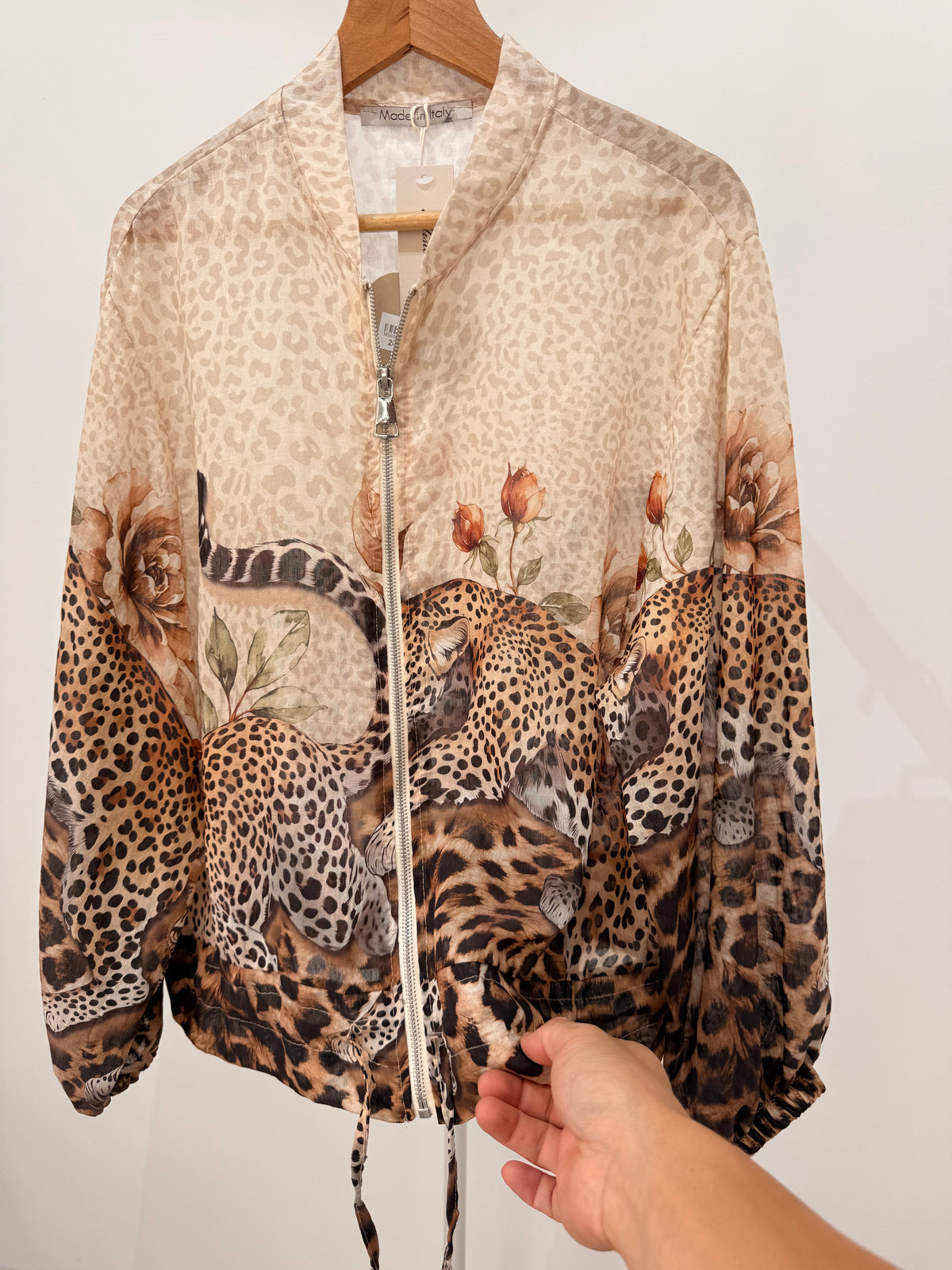 Bomber fino con cremallera 5408